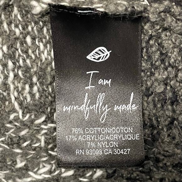 Nic + Zoe V Neck Button Front Warm Ember Cardigan Sweater Multi Striped Size XL - Picture 6 of 7